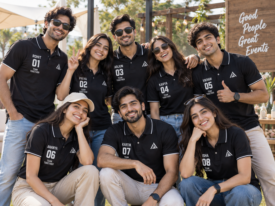 Customized T-shirts for teams and support staff