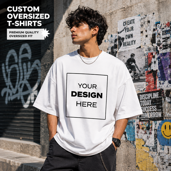 ENCIGER custom oversized T-shirt with personalized design
