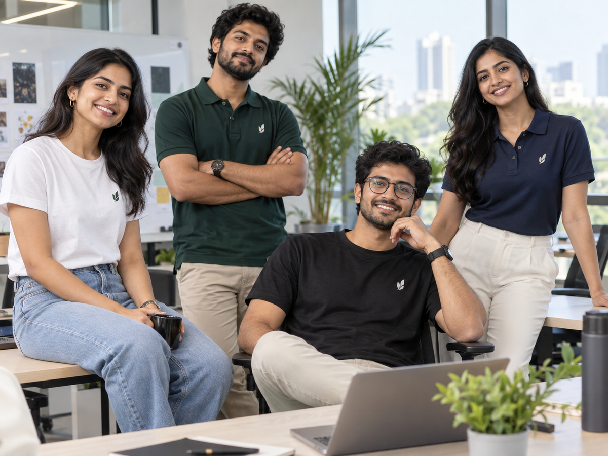 Customized branded T-shirts for businesses and startups