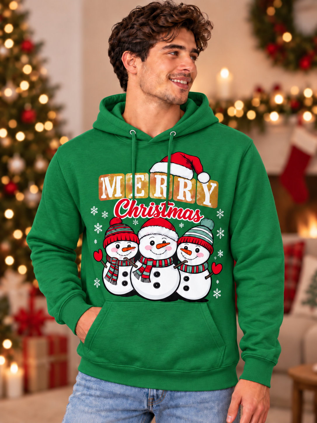 Men’s Christmas Printed Hoodies