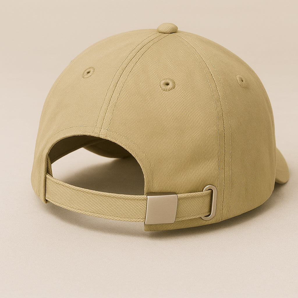 Unisex Baseball Cap - Adjustable Cotton Dad Hat for Men and Women Free Size (Beige)