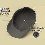 Unisex Baseball Cap - Adjustable Cotton Dad Hat for Men and Women Free Size (Grey)