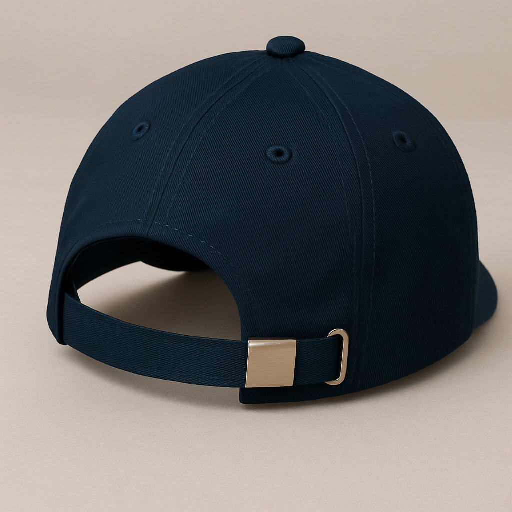Unisex Baseball Cap - Adjustable Cotton Dad Hat for Men and Women Free Size (Navy)