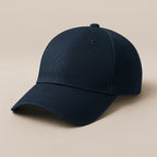 Unisex Baseball Cap - Adjustable Cotton Dad Hat for Men and Women Free Size (Navy)