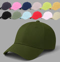 Unisex Baseball Cap - Adjustable Cotton Dad Hat for Men and Women Free Size (Olive)