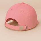 Unisex Baseball Cap - Adjustable Cotton Dad Hat for Men and Women Free Size (Pink)