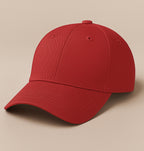 Unisex Baseball Cap - Adjustable Cotton Dad Hat for Men and Women Free Size (Red)