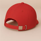 Unisex Baseball Cap - Adjustable Cotton Dad Hat for Men and Women Free Size (Red)