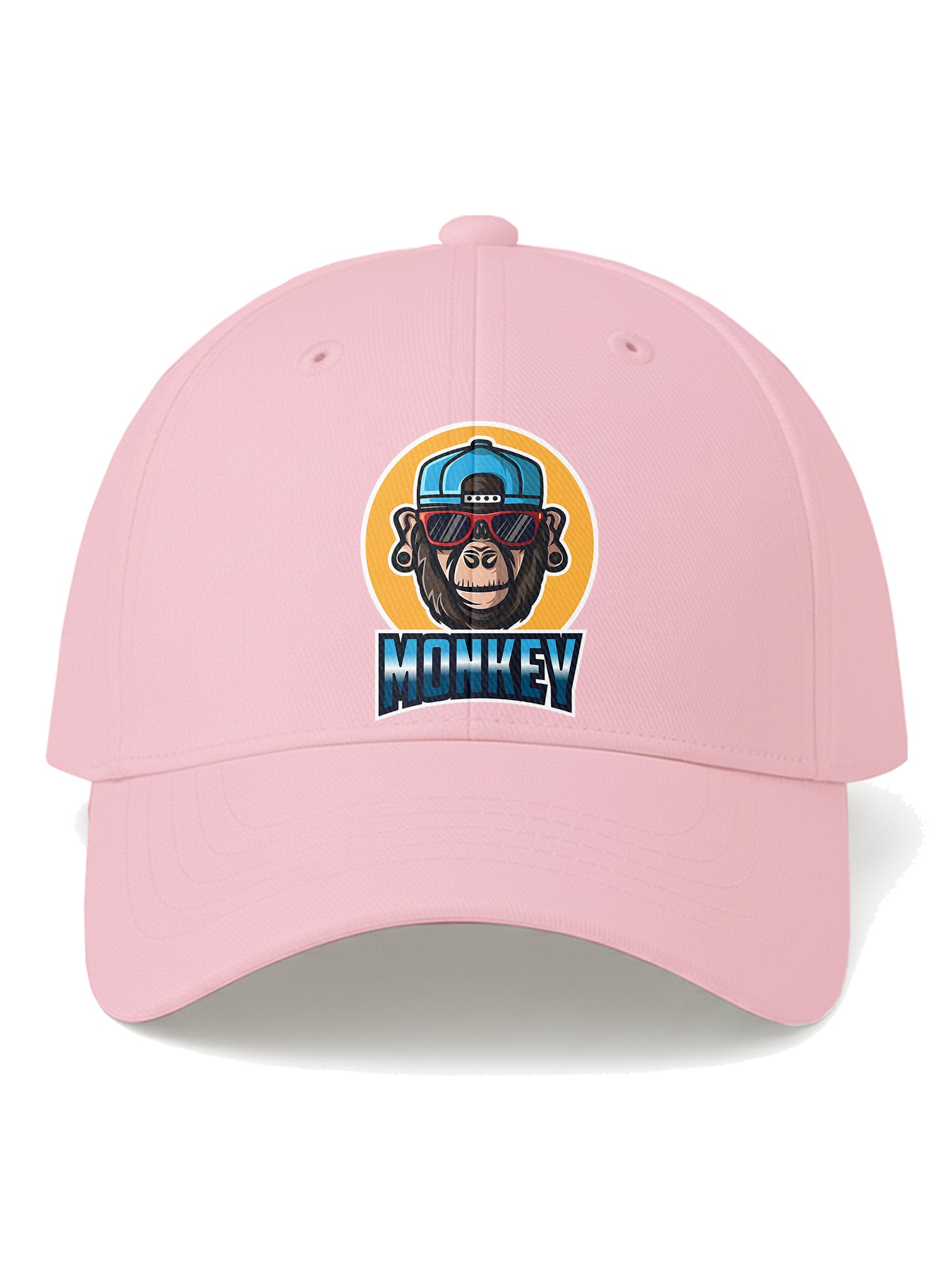 Unisex-Monkey-Printed-Baseball-Cap-for-Men-and-Women-UPC2-Pink