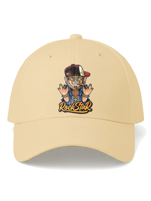 Adjustable-Unisex-Rockstar-Monkey-Printed-Baseball-Cap-for-Men-and-Women-UPC3-Beige