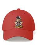 Adjustable-Unisex-Rockstar-Monkey-Printed-Baseball-Cap-for-Men-and-Women-UPC3-Red