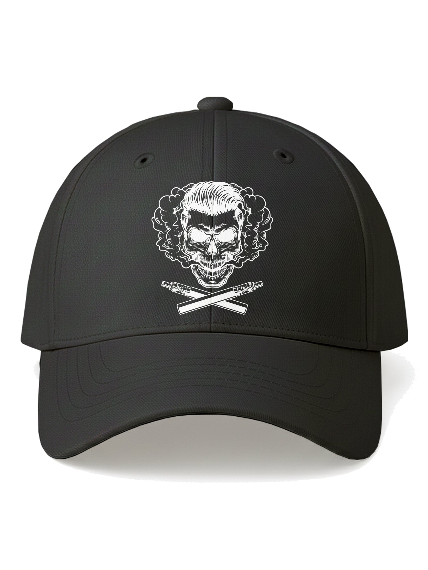 Unisex-Bearded-Skull-Printed-Baseball-Cap-for-Men-and-Women-UPC8-Black