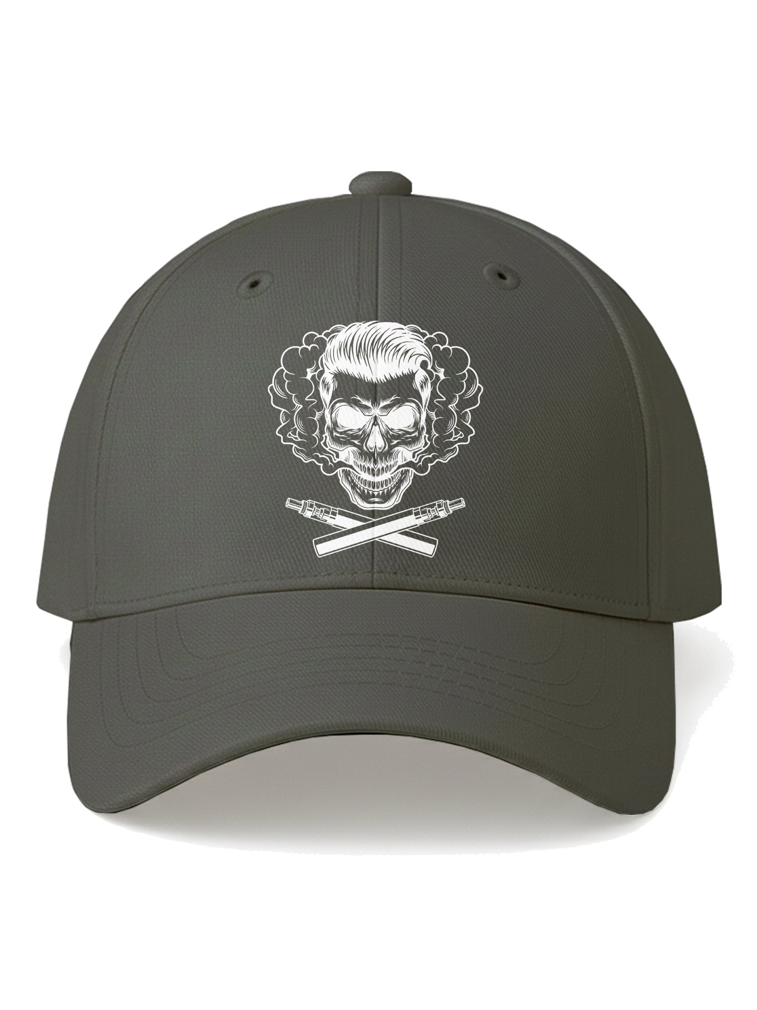 Unisex-Bearded-Skull-Printed-Baseball-Cap-for-Men-and-Women-UPC8-Grey