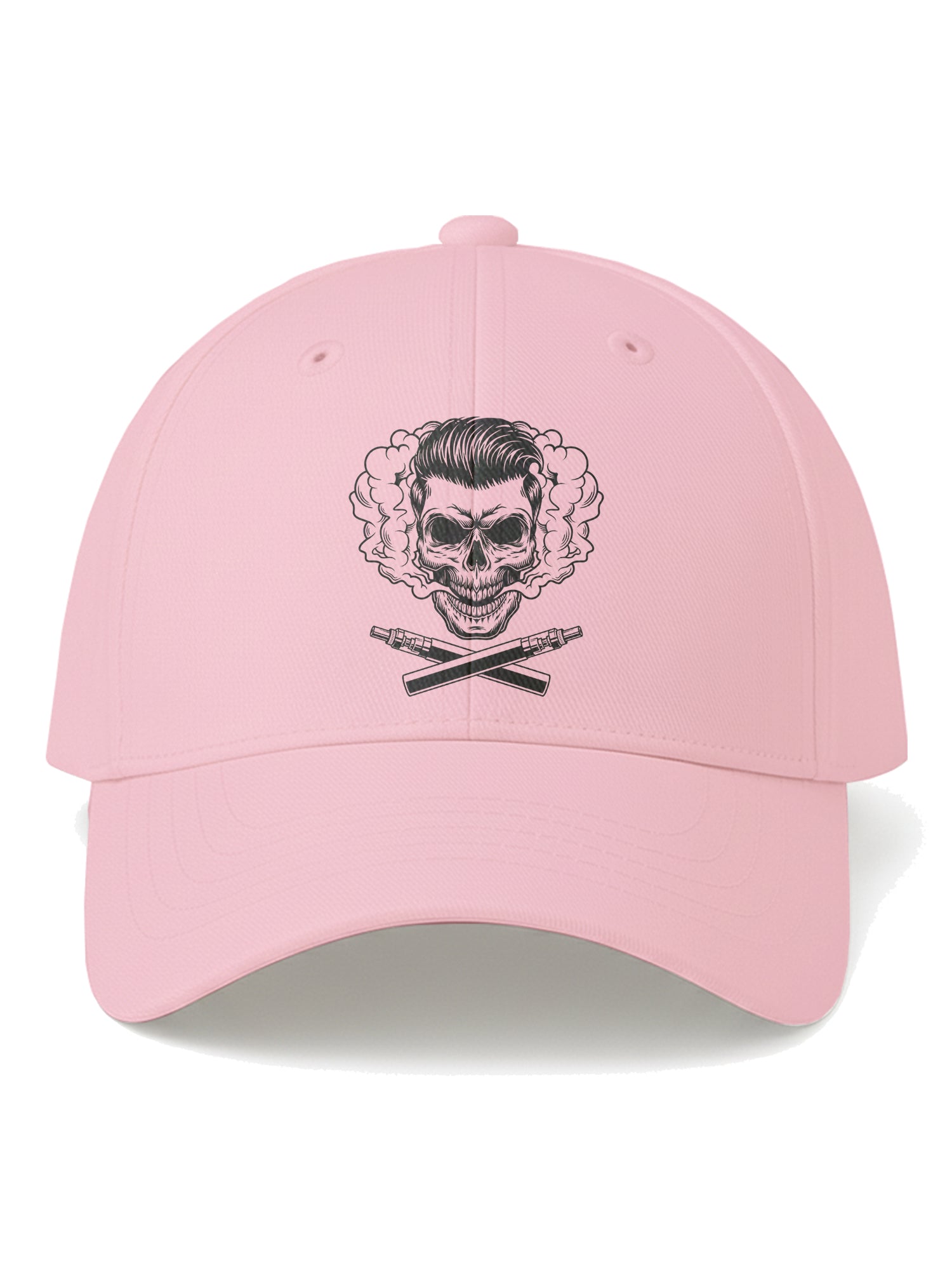 Unisex-Bearded-Skull-Printed-Baseball-Cap-for-Men-and-Women-UPC8-Pink