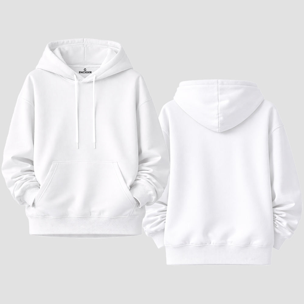 Women Drop Shoulder Customised Hoodie Front Back Personalised Design