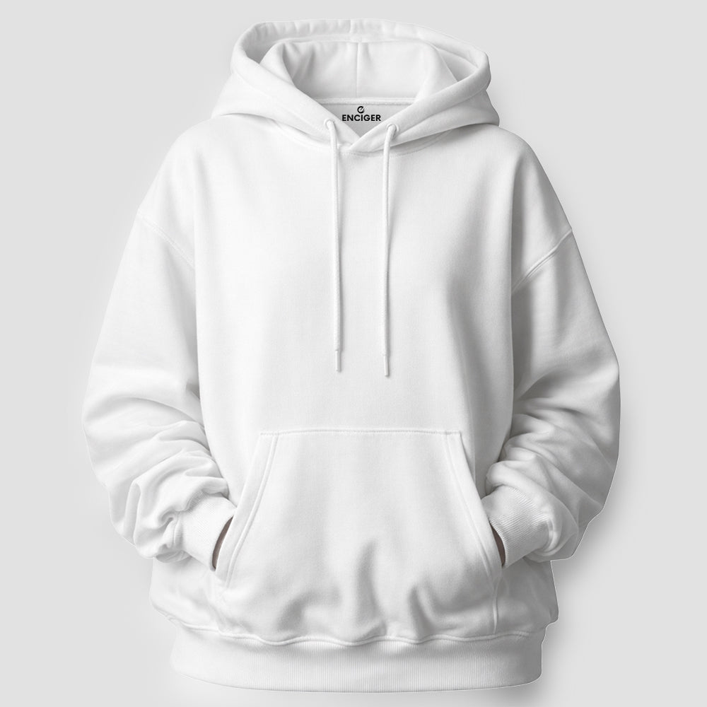 Men Drop Shoulder Oversized Hoodie Custom Print Front Back