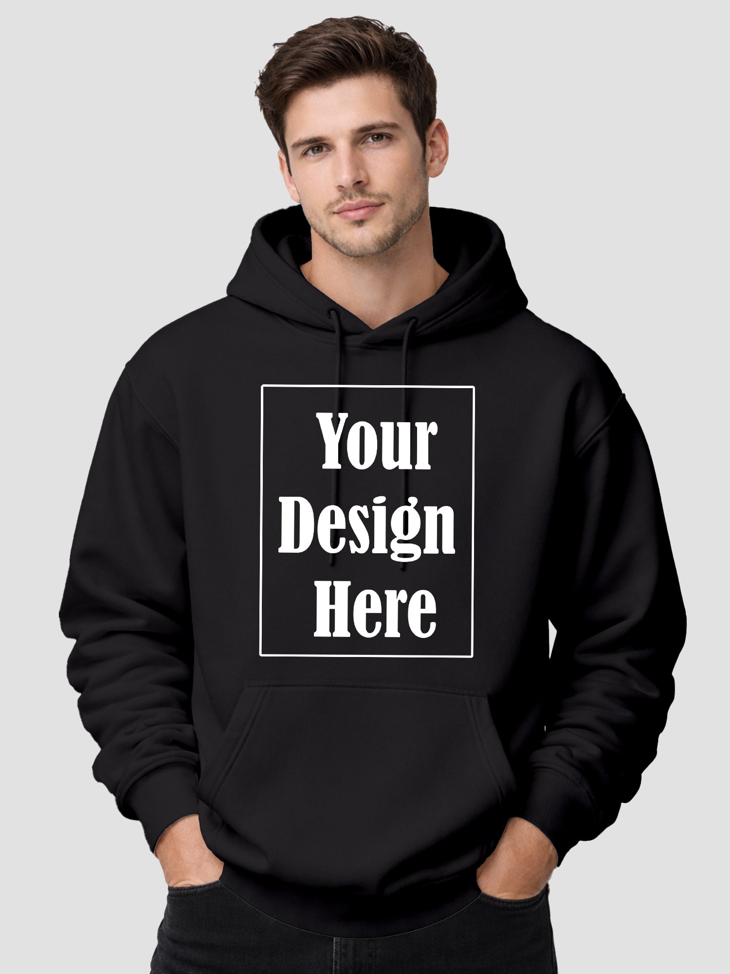 Men Custom Drop Shoulder Oversized Hoodie