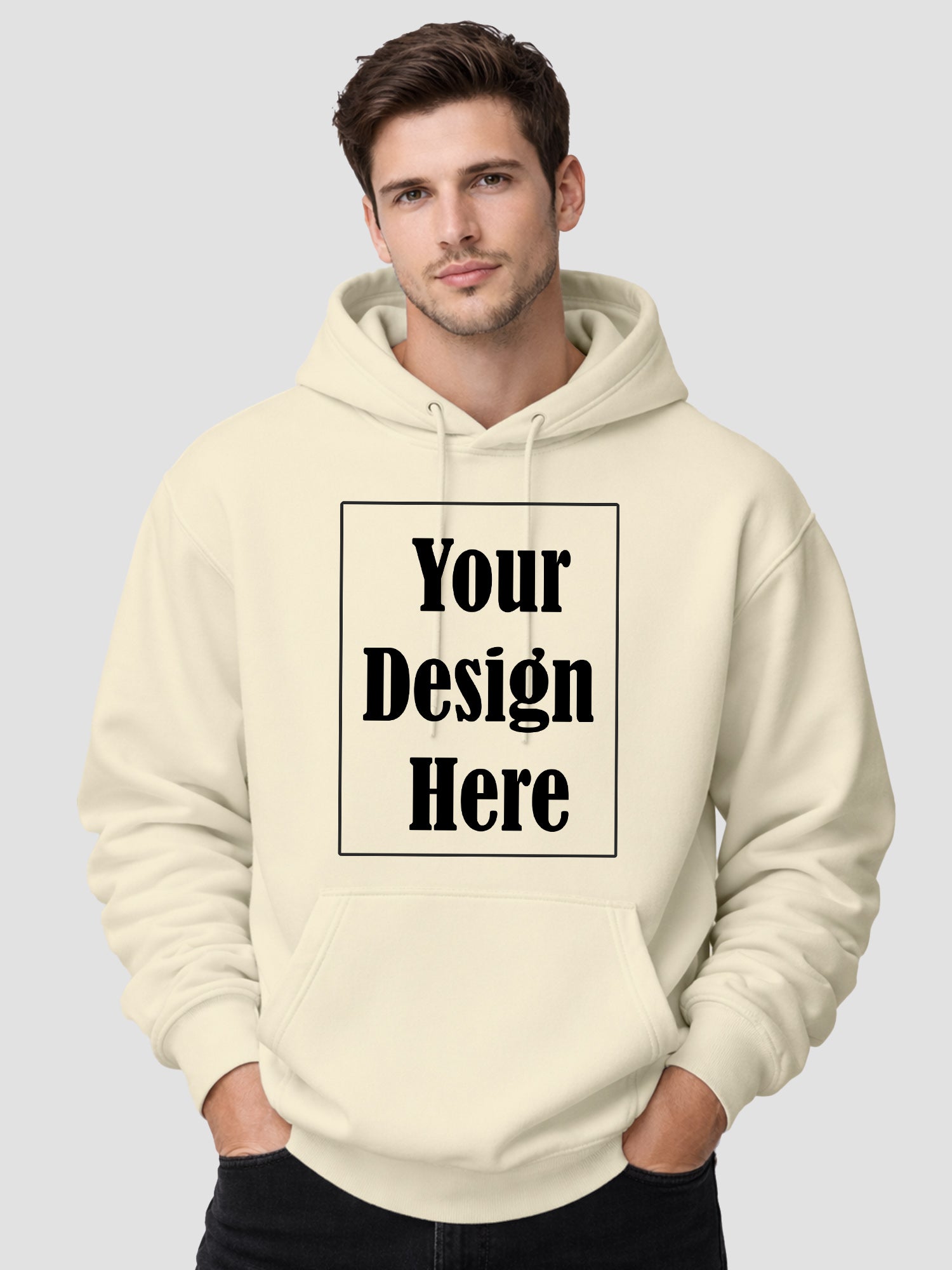 Men Custom Drop Shoulder Oversized Hoodie