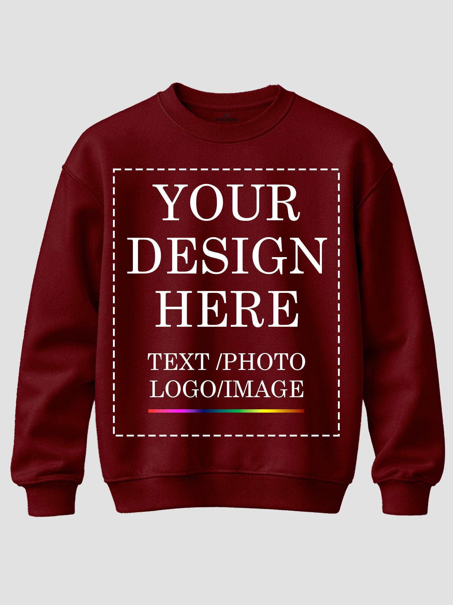 Women-Personalized-Design-Print-Round-Neck-Full-Sleeve-Fleece-Pullover-CSW3