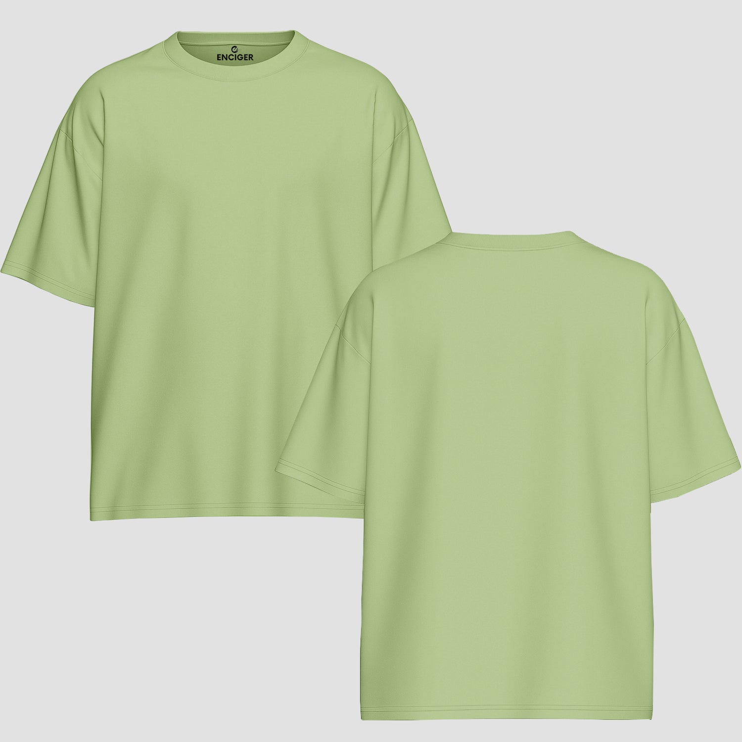 Men Oversized T Shirt Custom Print Relaxed Fit Half Sleeve