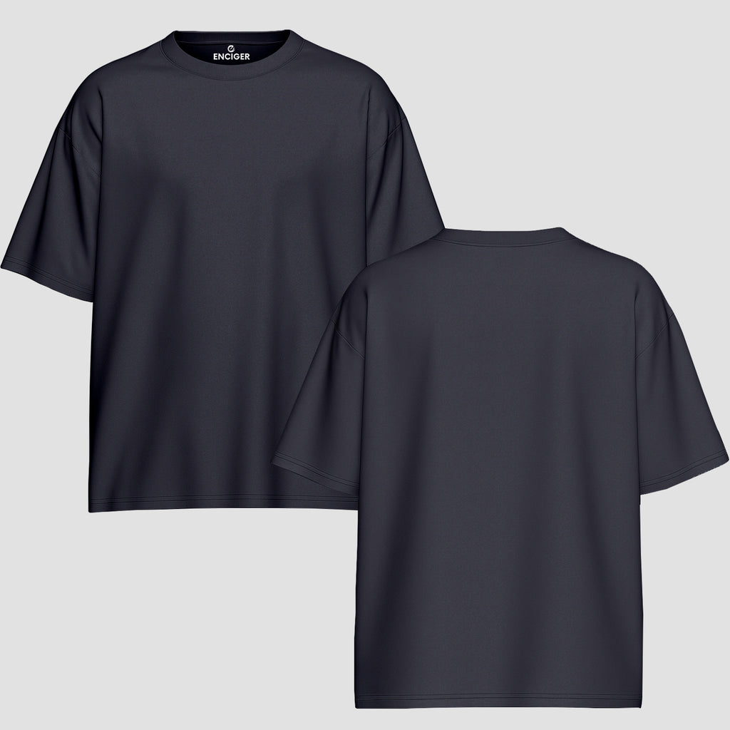 Men Oversized T Shirt Custom Print Relaxed Fit Half Sleeve