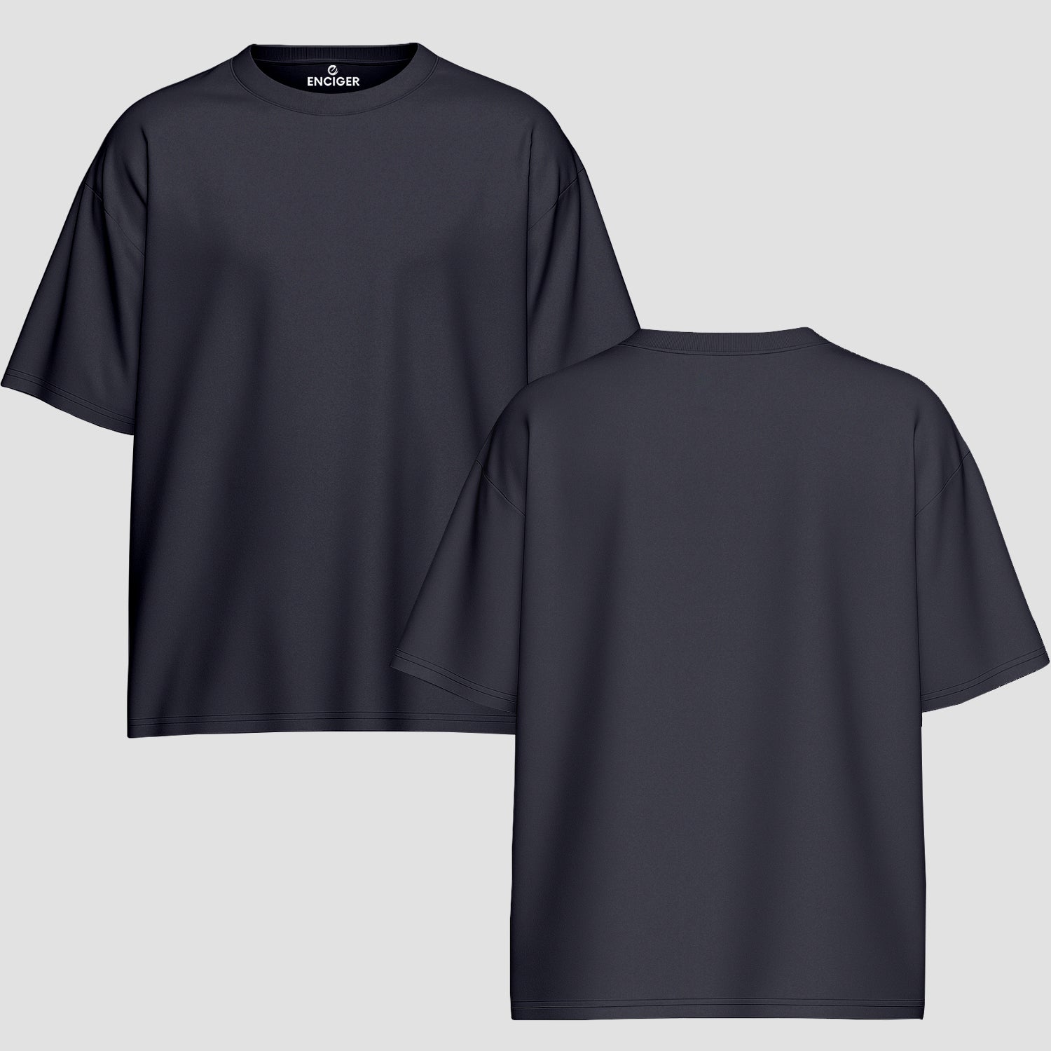 Men Oversized T Shirt Custom Print Relaxed Fit Half Sleeve