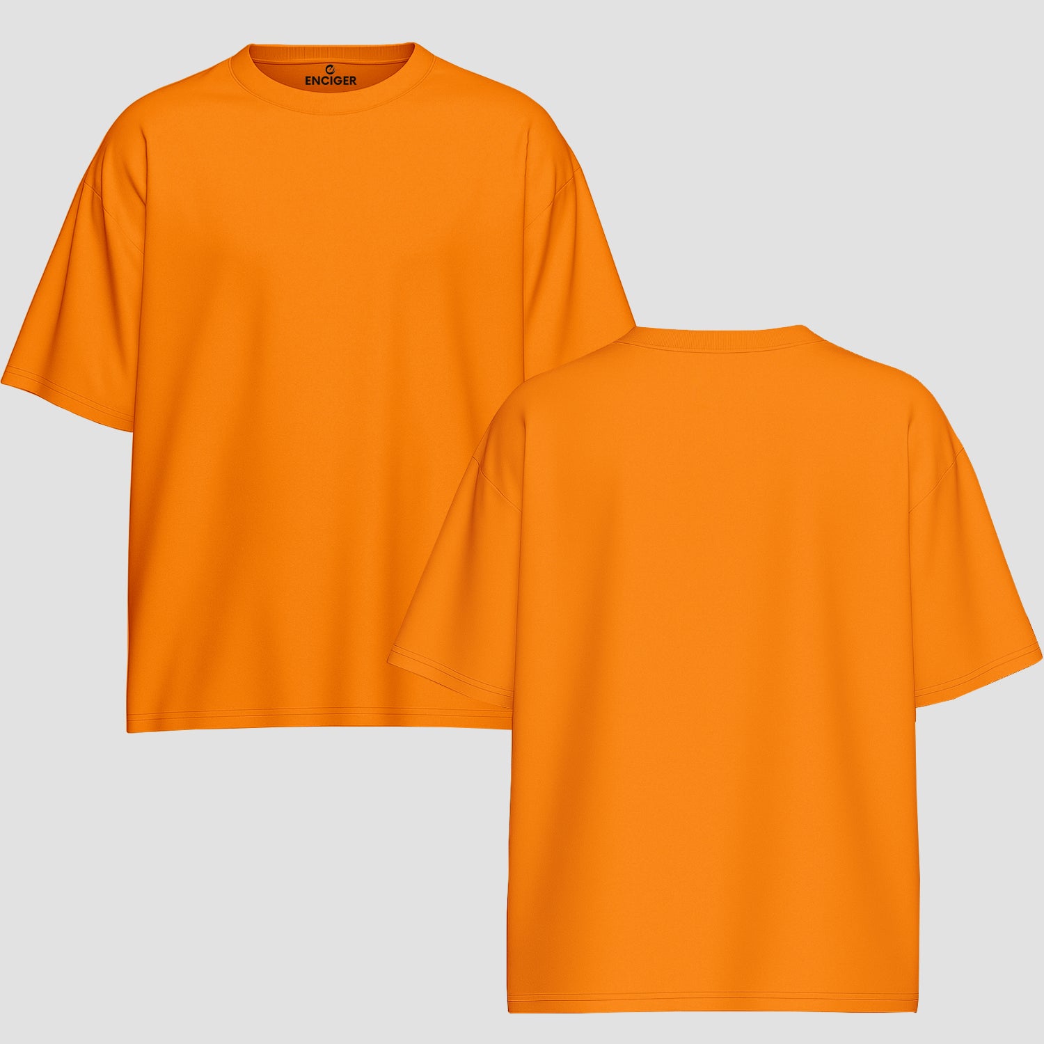Men Oversized T Shirt Custom Print Relaxed Fit Half Sleeve