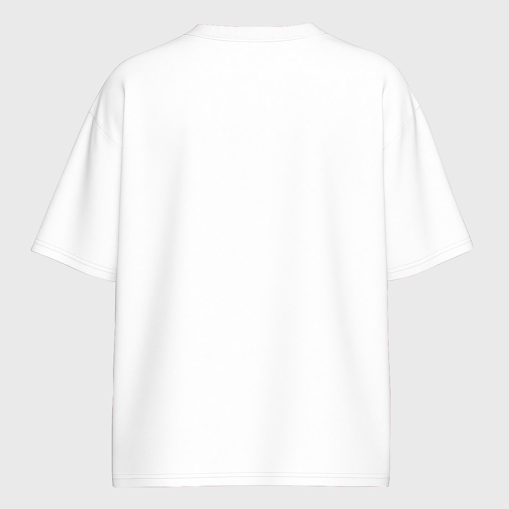 Men Oversized Custom T Shirt Front Back Print Cotton Drop Shoulder Tee