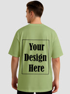 Men Personalized Oversized T Shirt Custom Front Back Print Tee