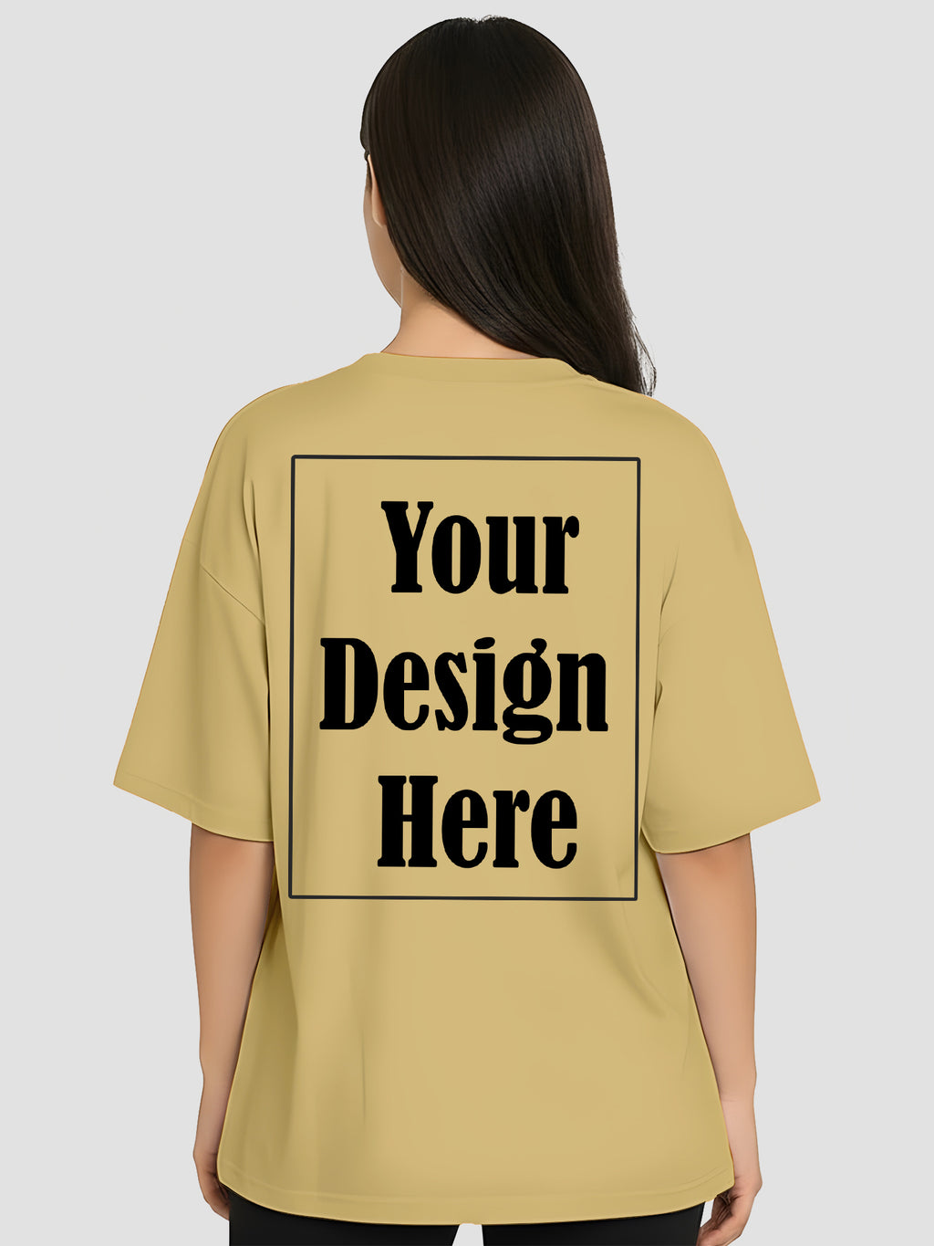Women Oversized Custom T Shirt Personalised Front Print