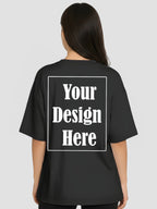 Women Oversized Custom T Shirt Personalised Front Print