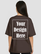 Women Oversized Custom T Shirt Personalised Front Print