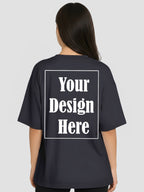 Women Oversized Custom T Shirt Personalised Front Print