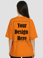 Women Oversized Custom T Shirt Personalised Front Print