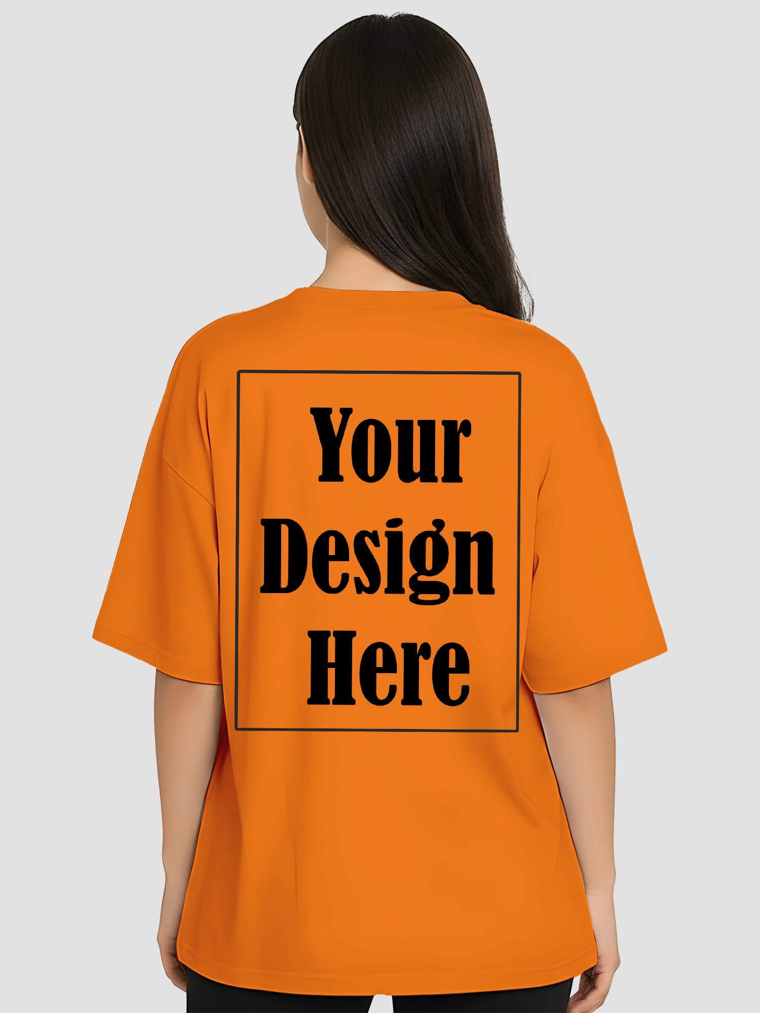 Women Oversized Custom T Shirt Personalised Front Print