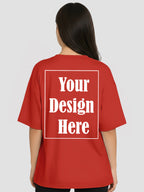 Women Oversized Custom T Shirt Personalised Front Print