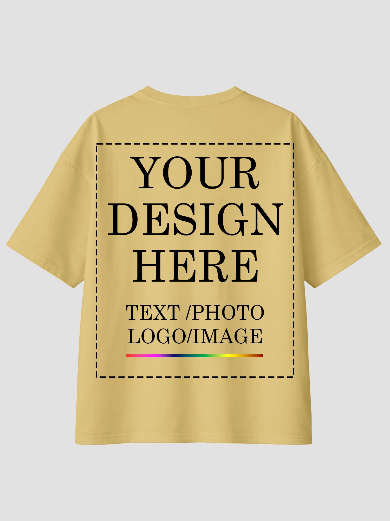 Women Oversized Custom T Shirt Front Back Print Personalised Tee