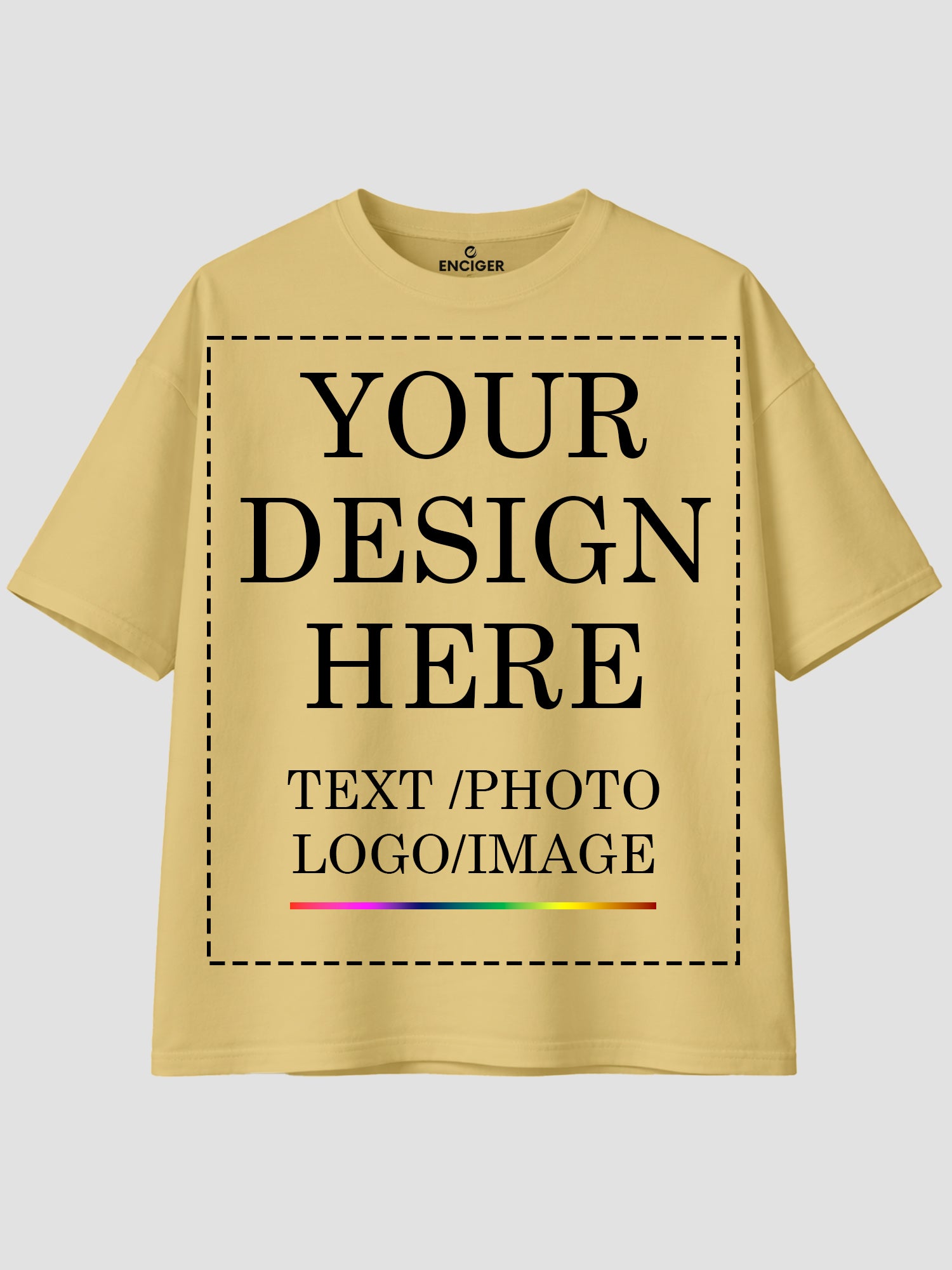 Women Oversized Custom T Shirt Front Back Print Personalised Tee