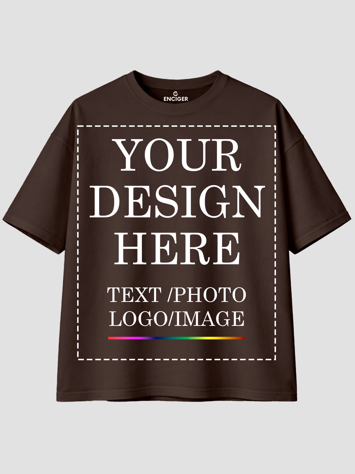 Women Oversized Custom T Shirt Front Back Print Personalised Tee