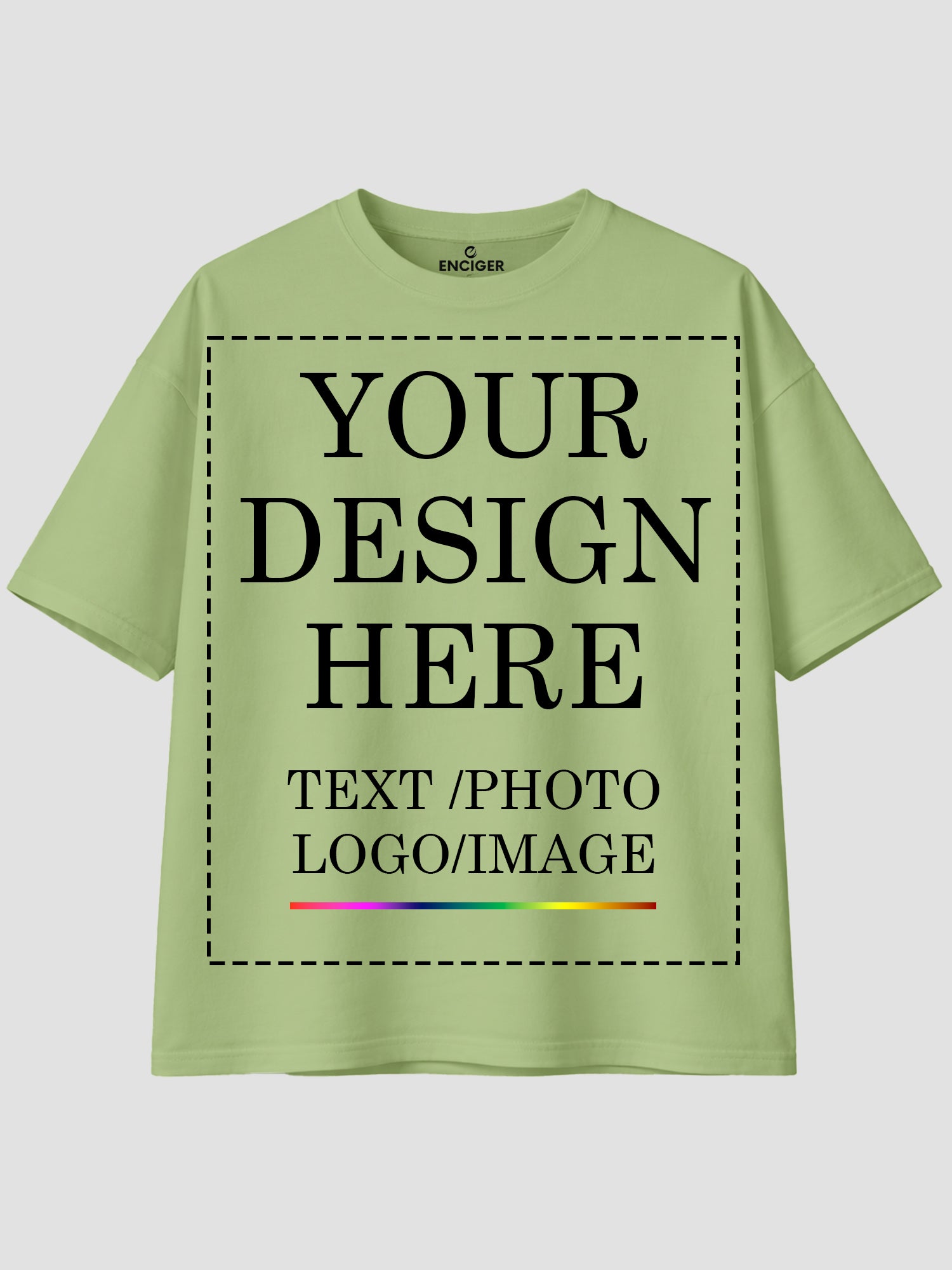 Women Oversized Custom T Shirt Front Back Print Personalised Tee