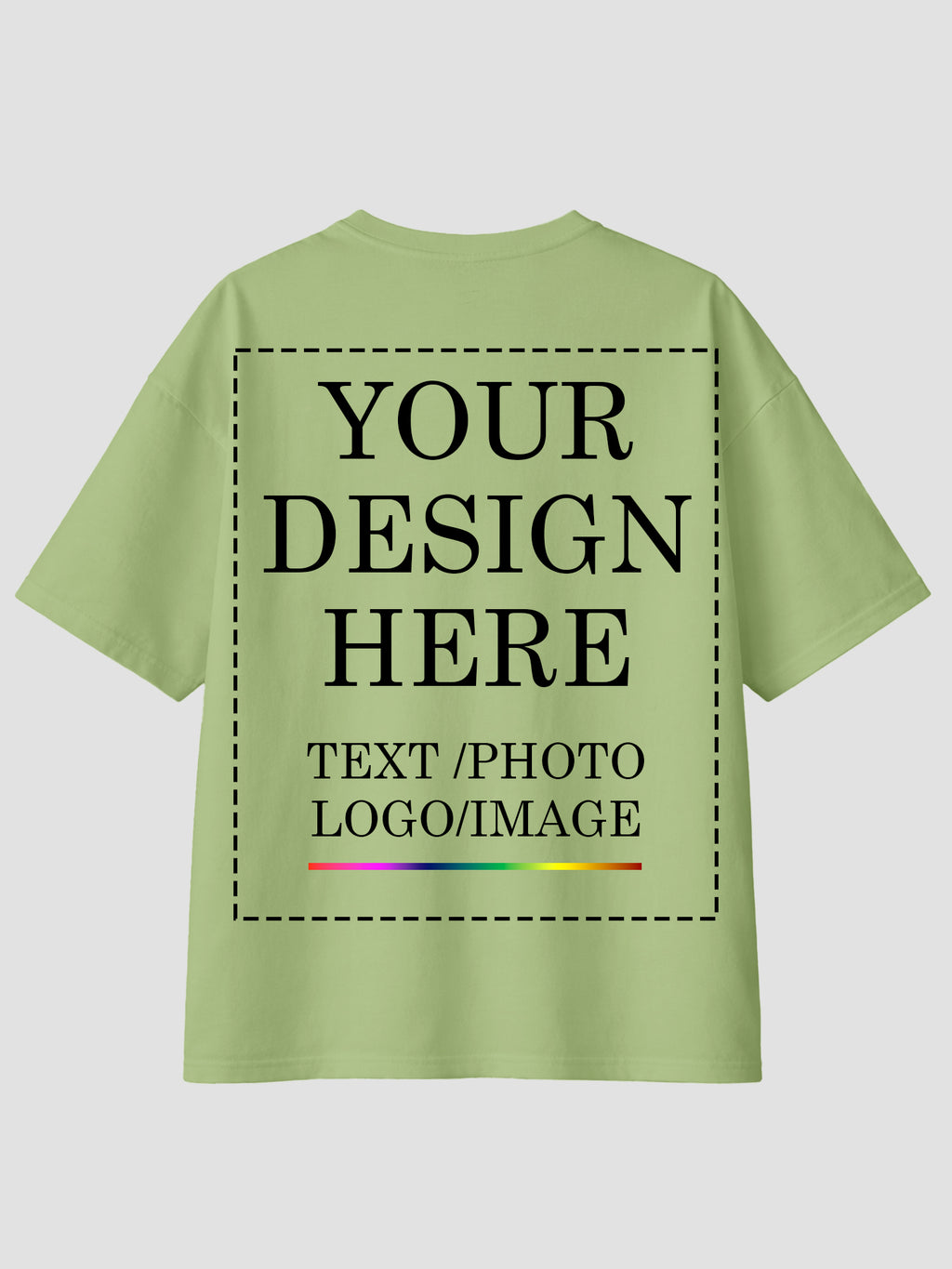 Women Oversized Custom T Shirt Front Back Print Personalised Tee