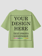 Women Oversized Custom T Shirt Front Back Print Personalised Tee