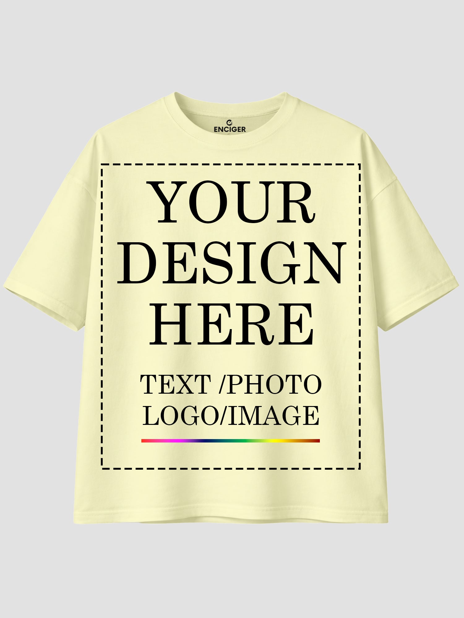 Women Oversized Custom T Shirt Front Back Print Personalised Tee