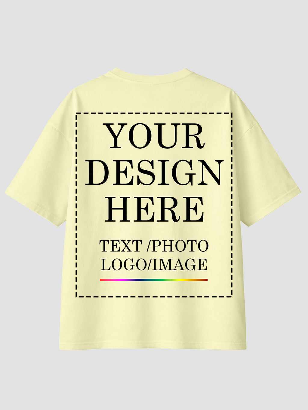 Women Oversized Custom T Shirt Front Back Print Personalised Tee