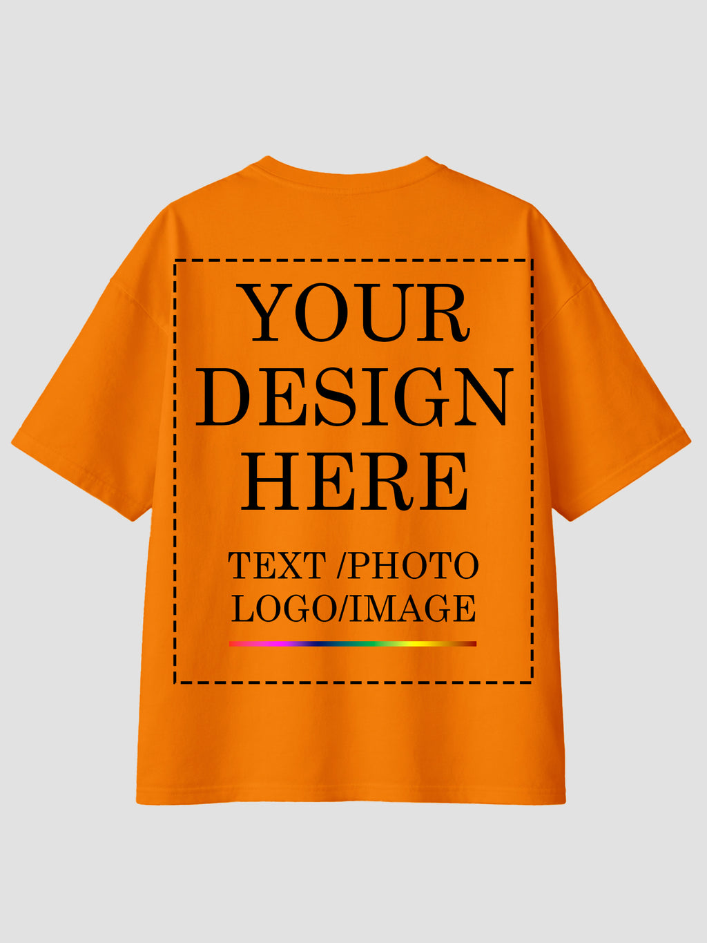 Women Oversized Custom T Shirt Front Back Print Personalised Tee