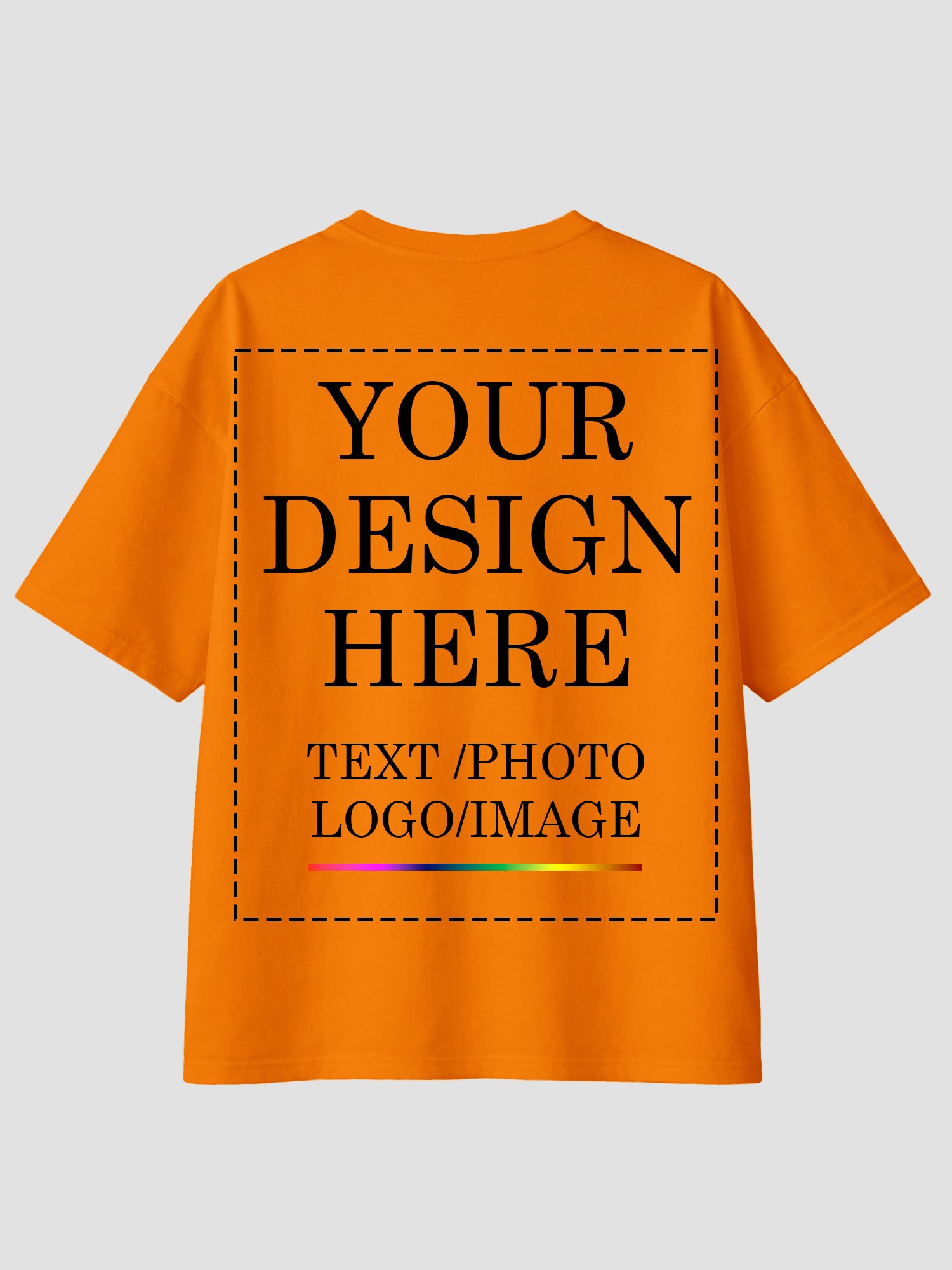 Women Oversized Custom T Shirt Front Back Print Personalised Tee