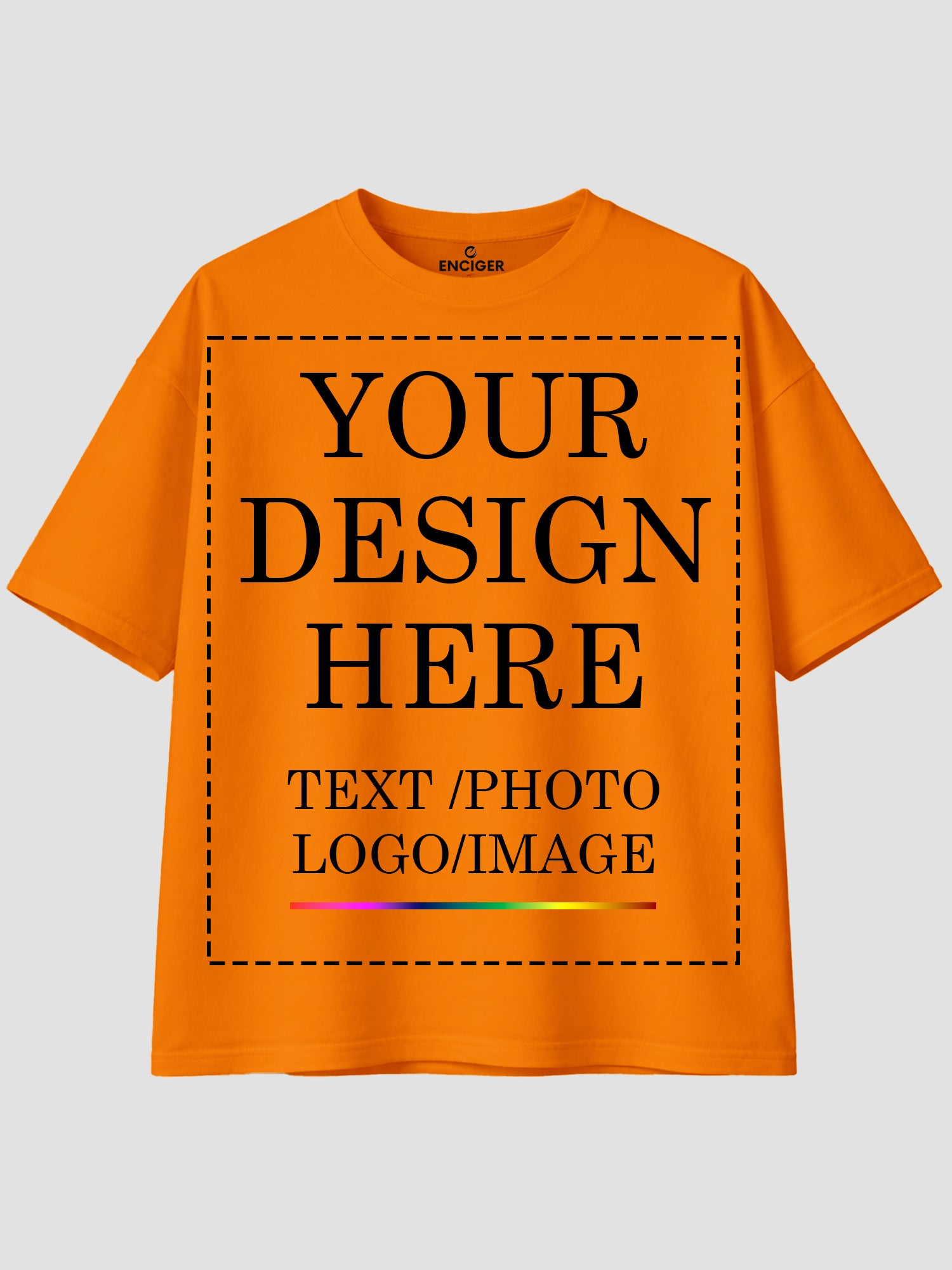 Women Oversized Custom T Shirt Front Back Print Personalised Tee