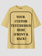 Women Oversized Custom T Shirt Front Back Print Tee