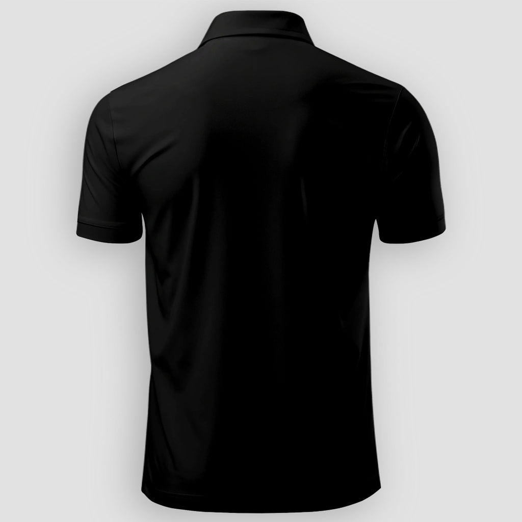 Men Custom Polo T Shirt with Front Back Print Premium Cotton Personalized Logo Text Design Tee