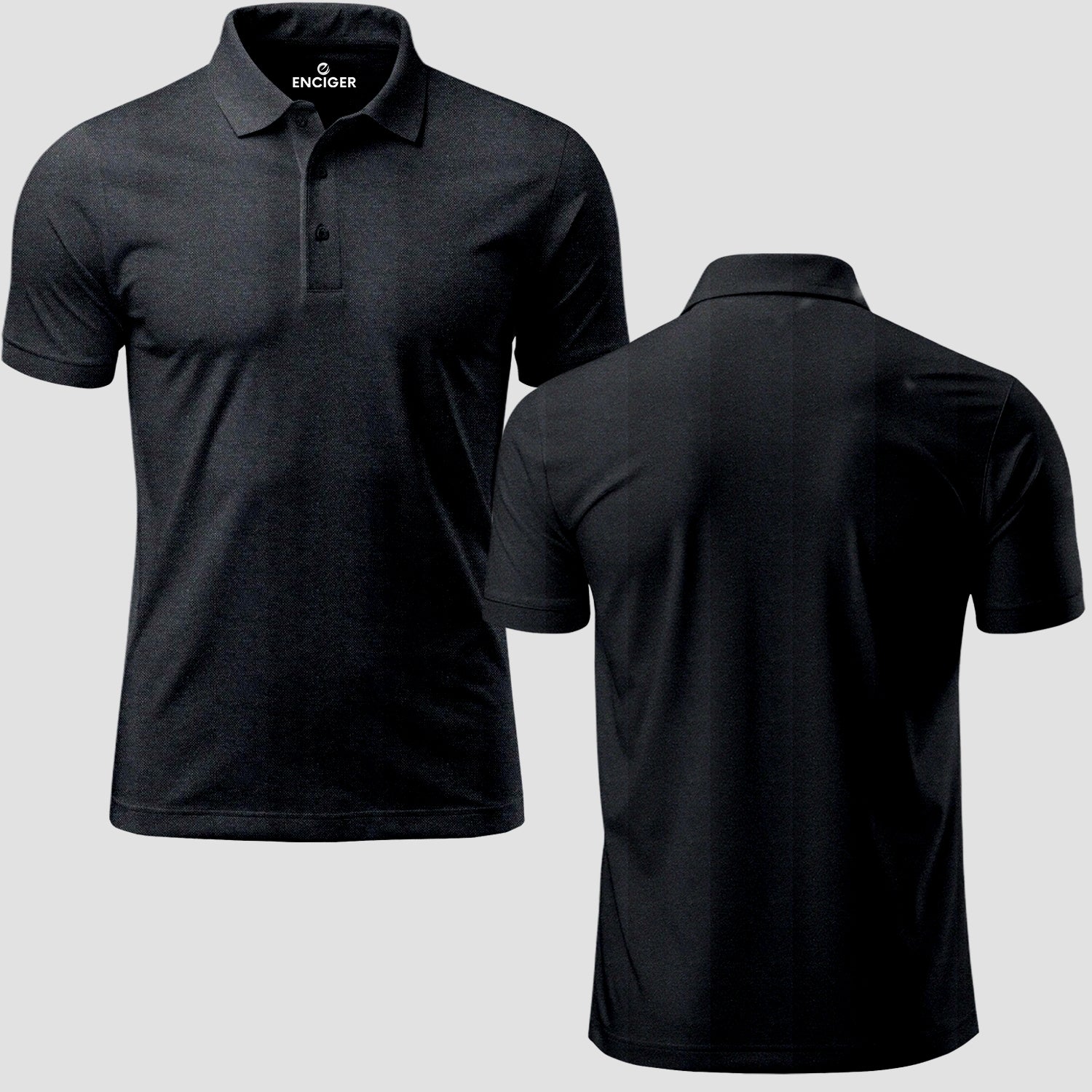 Men Custom Polo T Shirt with Front Back Print Premium Cotton Personalized Logo Text Design Tee